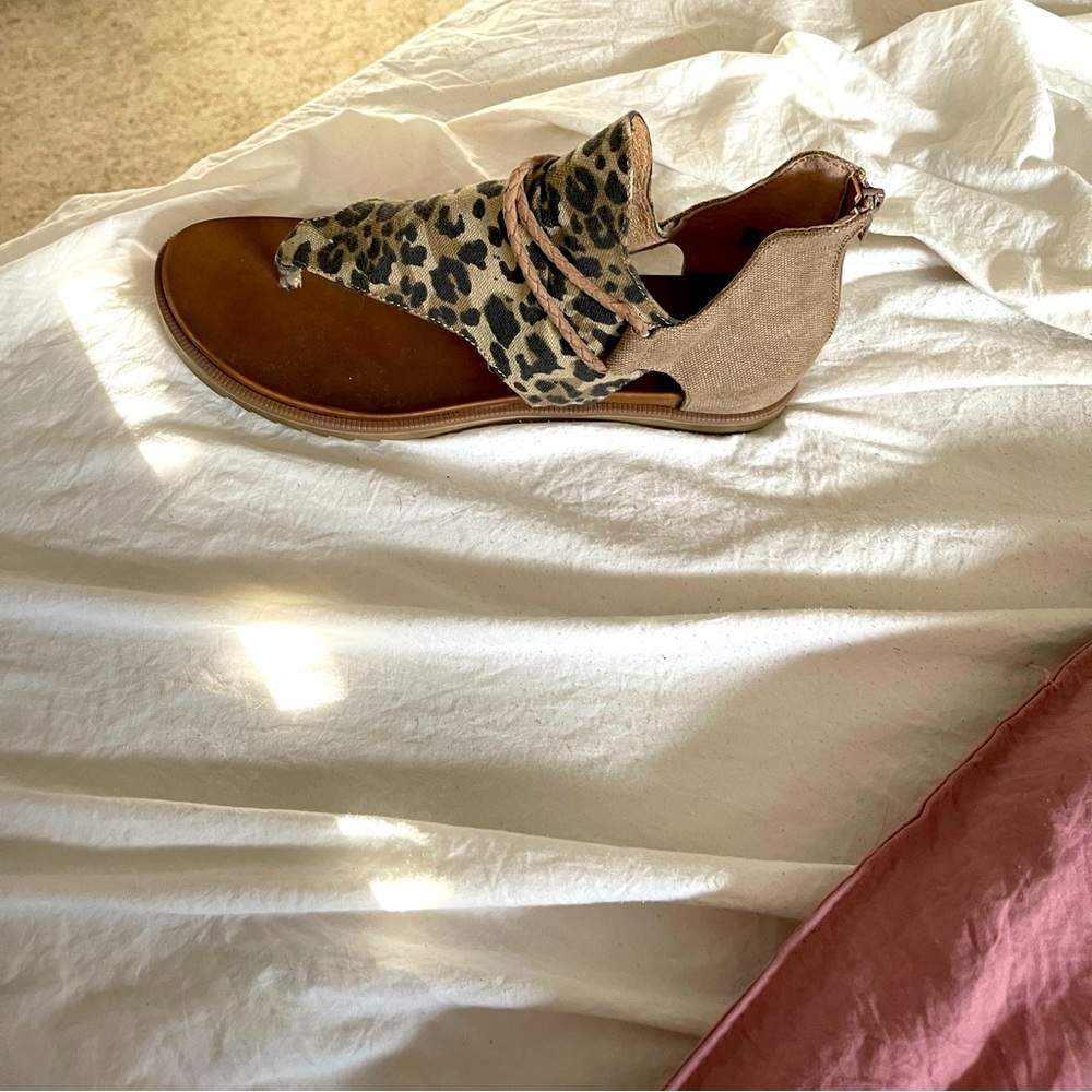 Leopard sandals
